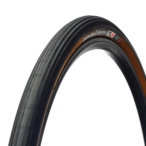 Challenge COPERTONE TUBELESS READY VULCANIZZATO STRADA BIANCA RACE - 700X36, 120TPI, Nylon, TLR, MARRONE