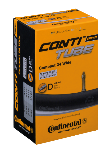CONTINENTAL Continental Camera d'aria Conti Compact 24 wide - 24x2.0-2.4" 50/60-507 DV 40mm