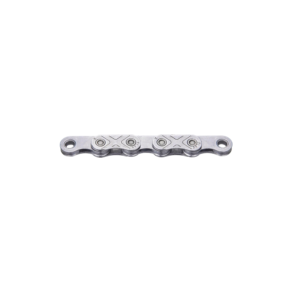 Kmc Catena X Flat Top WAXED EPT 12-13v - 126 maglie, argento, rivestimento in cera