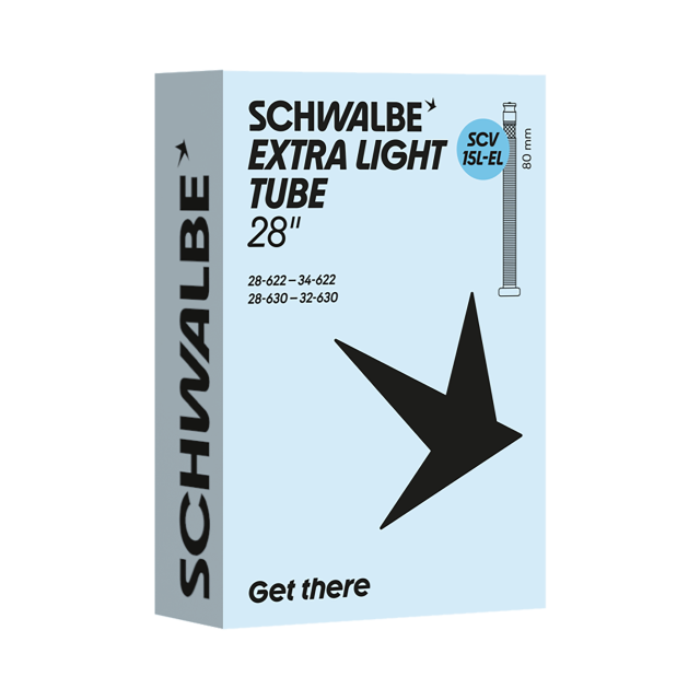 SCHWALBE Schwalbe Cam. aria Schwalbe SCV15L-EL extralight - 28x0.90-1.35" 28/34-622/630 SCV sw 80mm