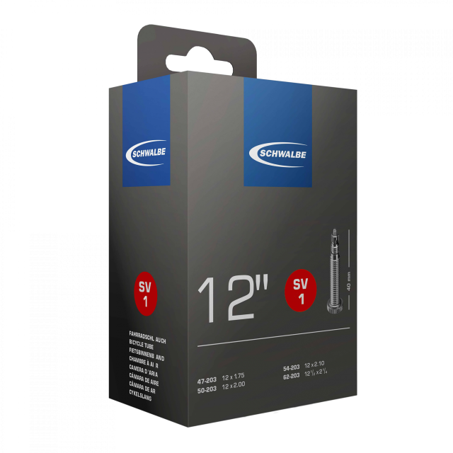 SCHWALBE Schwalbe Camera d'aria Schwalbe VP 1 - 12/12½x1.75-2¼" 47/62-203 VP 40mm