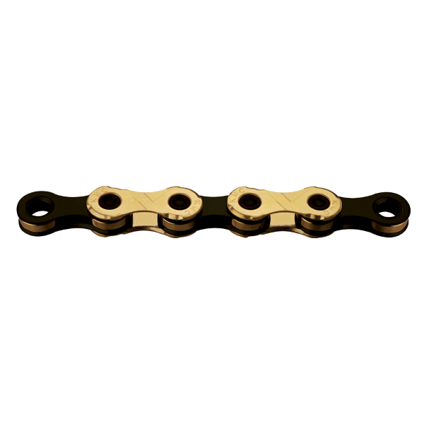 KMC Catena X12 TI-N 12V - 126 maglie, oro nero