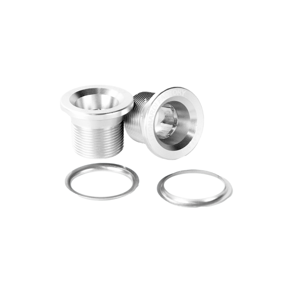 Leonardi Racing COPPIA BULLONI PEDIVELLE CAPO - ARGENTO