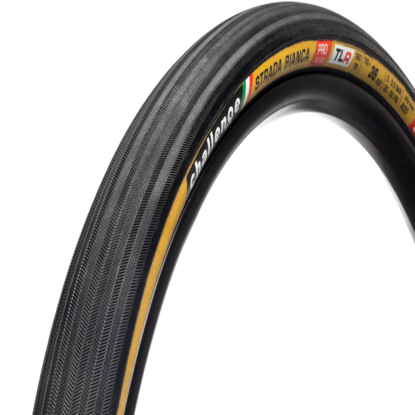 Challenge COPERTONE TUBELESS READY HANDMADE STRADA BIANCA PRO - 700X36, SMARTPLUS,260 TPI, SuperPolyester, TLR, TAN