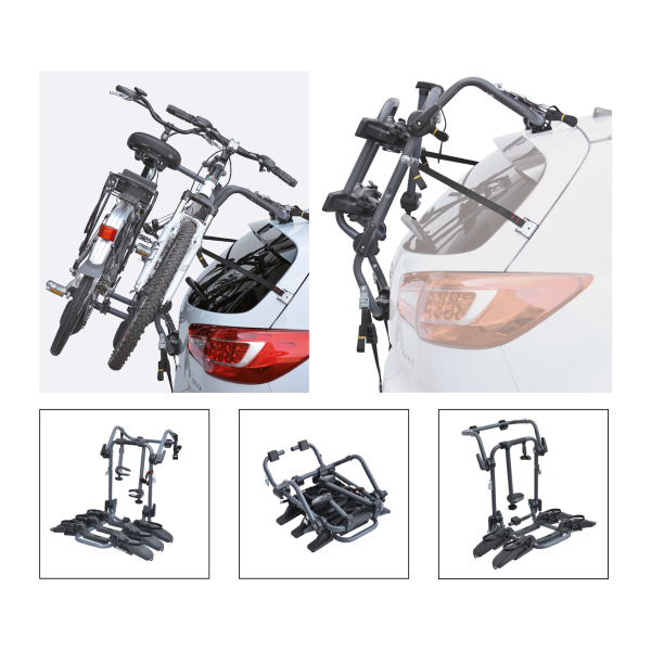 Peruzzo Portabici portellone posteriore PURE INSTINCT - 2 bici, compatibile E-Bike