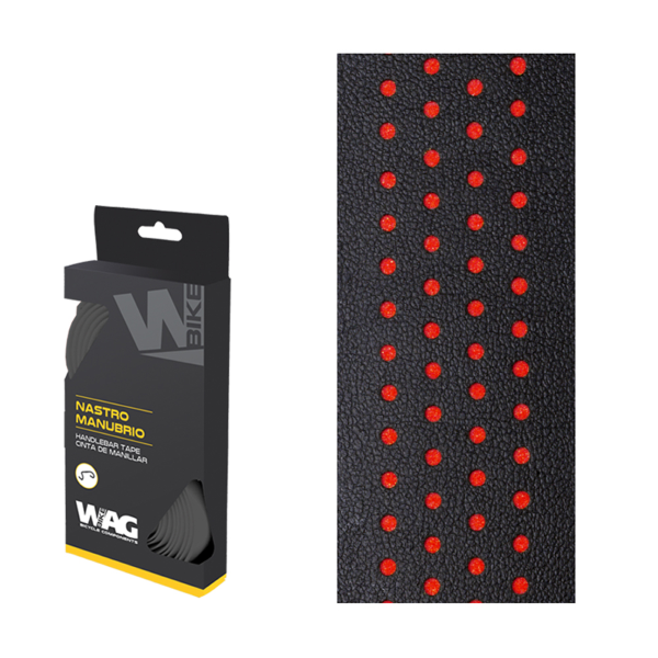 Wag Coppia nastri manubrio DOUBLE COLOR - nero rosso