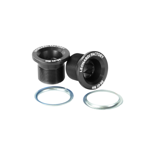 Leonardi Racing COPPIA BULLONI PEDIVELLE CAPO - NERO