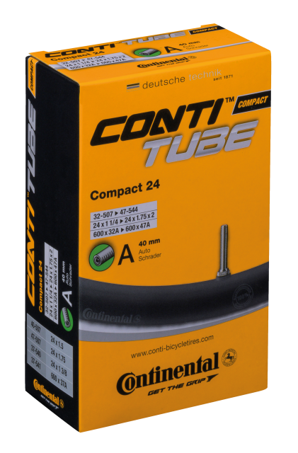 CONTINENTAL Continental Camera d'aria Conti Compact 24 RE - 24x1 1/4-1.75" x 2 32/47-507/544 VS 40mm