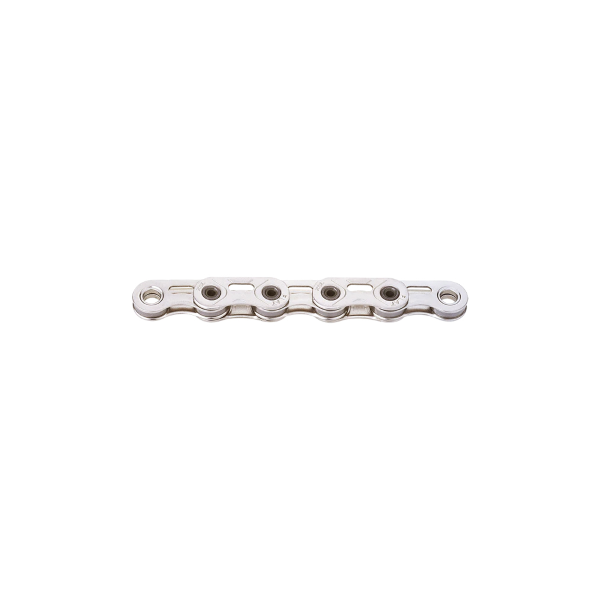 Kmc Catena X Flat SL Top WAXED 12-13v - 126 maglie, argento, rivestimento in cera