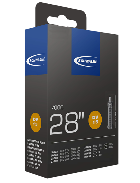 Schwalbe Schwalbe camera d'aria Schwalbe VD 15 - 27/28x0.75-1.10 18/28-622/630 VD40mm