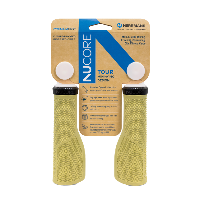 Herrmans Herrmans Manopole HERRMANS Nucore Tour Peak - 130mm, Ã 22mm, Olive DD47 BL+BR