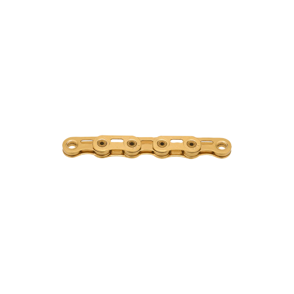 Kmc Catena X Flat SL Top WAXED Ti-N 12-13v - 126 maglie, oro, rivestimento in cera