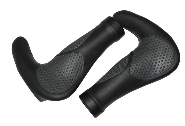 Humpert Humpert Manopole Ergotec Oslo - 138/138mm, nero/grigio, kraton/gel