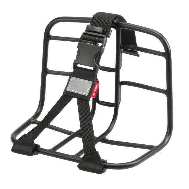 KLICKFIX Portapacchi KLICKfix Vario Rack Sport - nero, montaggio manubrio, con cinghia