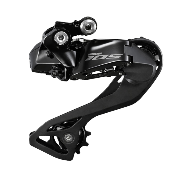 SHIMANO Shimano Deragl. post. Shimano 105 Di2 RD-R7150 - 12 vel., gabbia media, nero,