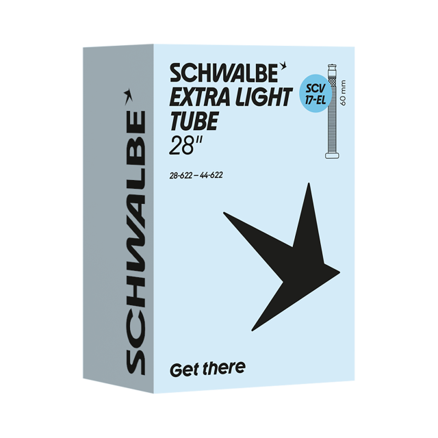 SCHWALBE Schwalbe Cam. aria Schwalbe SCV 17-EL extralight - 28x1.10-1.625" 28/44-622 SCV sw 60mm