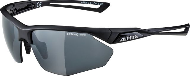 Alpina Alpina Occhiali da sole Alpina Nylos HR - nero opaco, lente nera specc., cat.3