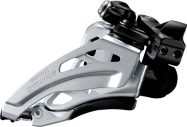 SHIMANO Shimano Deragliatore Shimano Deore Side Swing - FD-M617LX6,Front Pull,66-69° nero Low-C
