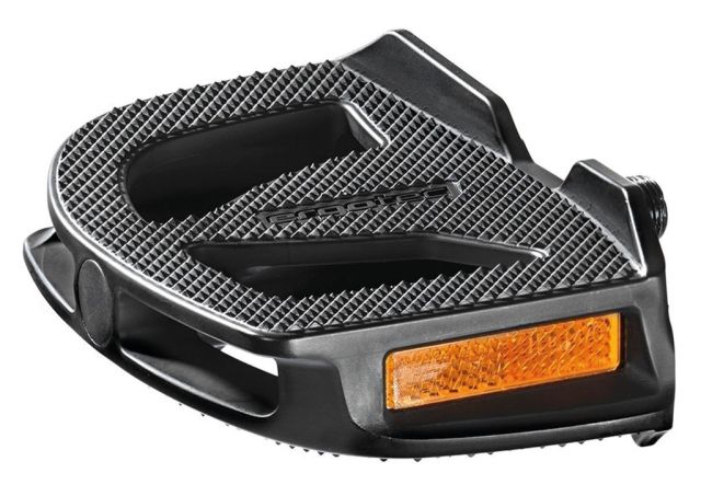 Diverse Diverse Pedale in plastica Ergotec EP-1 - nero, 9/16", con riflettori