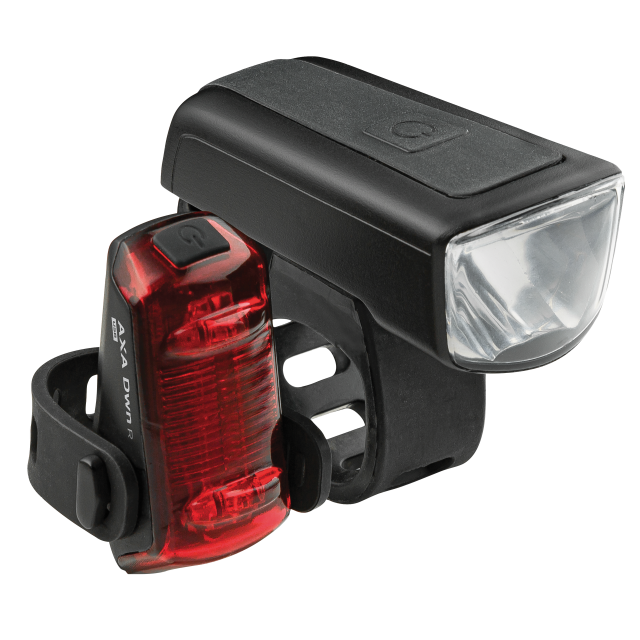 AXA AXA Set di luci LED a batteria AXA Dwn 30 - Dwn 30 Front e luce post. Dwn, USB