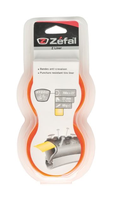 Zefal Zefal Nastro anti foratura Zefal Z-Liner - 27" 27mm, Hybrid, 700C, giallo/aranc