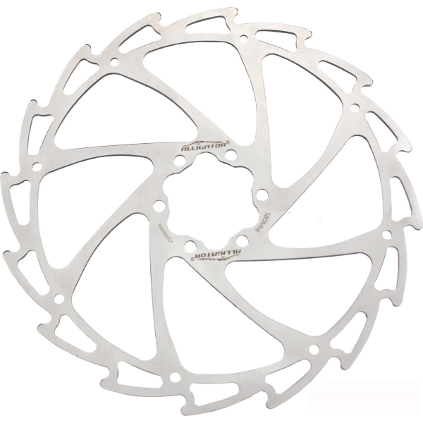ALLIGATOR Disco WIND CUTTER 6 fori - 160 mm, argento