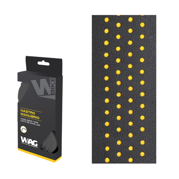 Wag Coppia nastri manubrio DOUBLE COLOR - nero giallo
