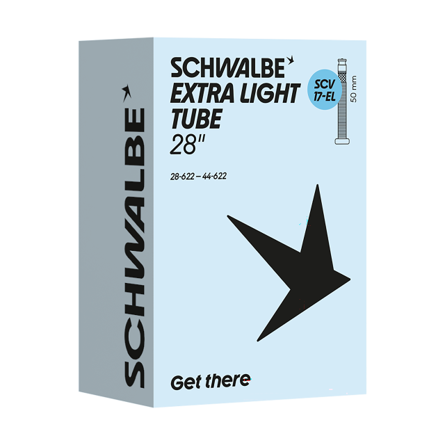 SCHWALBE Schwalbe Cam. aria Schwalbe SCV 17-EL extralight - 28x1.10-1.625" 28/44-622 SCV sw 50mm