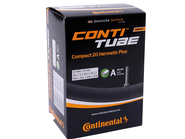 CONTINENTAL Continental Cam.d'aria Conti Compact 20 HermeticPlus - 20x1 1/4-1.75" 32/47-406/451 VS 40mm