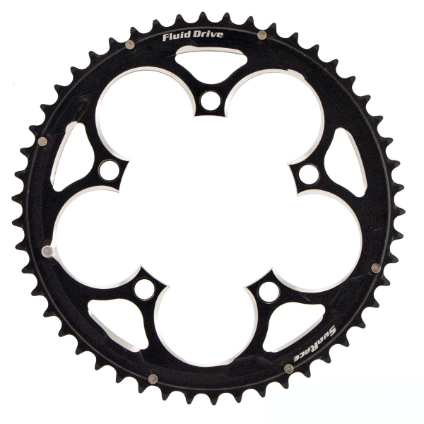 Sunrace Corona BCD 110 MM 5-FORI 2 X 11V - 50 denti, nero