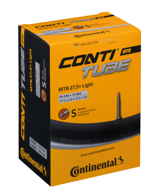 CONTINENTAL Continental Camera d'aria Conti MTB 27.5 B+ light - 27.5x2.6-2.8" 65/70-584 VP 42mm