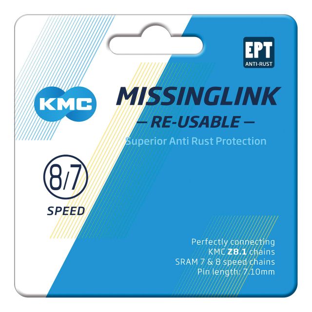 KMC KMC Missinglink KMC 7/8R EPT - 2 pz., per catene da 7,1mm, arg