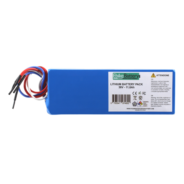 Ebike Battery Pacco batterie al litio per e-bike 36V 11,6Ah