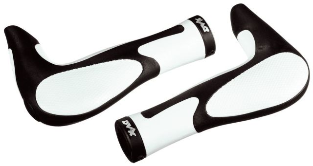 Humpert Humpert Manopole Ergotec Oslo - 138/138mm, nero/bianco, kraton/gel