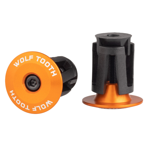 Wolftooth Tappi manubrio EXPANDER BAR END PLUG coppia - ARANCIO