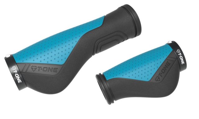 T-one T-one Manopole T-One Ripple Ergo - 90/130mm, singola, nero/blu