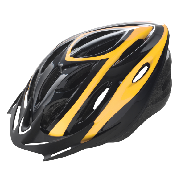 Wag Casco RIDER - M (54-58 cm), nero giallo