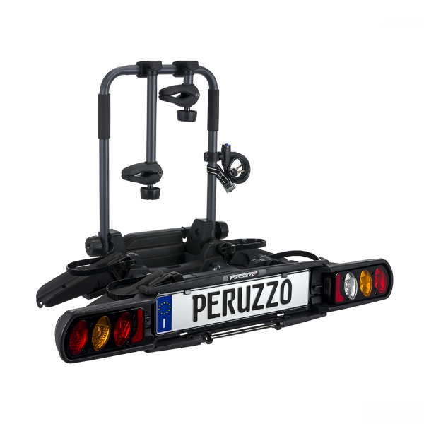 Peruzzo Portabici gancio traino PURE INSTINCT - 2 bici, compatibile E-Bike