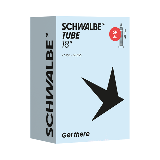 SCHWALBE Schwalbe Camera d'aria Schwalbe VP 5L - 18x1.75-2.35" 47/60-355 VP 40mm