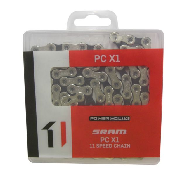 Sram Sram Catena cambio SRAM PC X1 SolidPin - 118 maglie 11vel, PowerLock, arg/nr