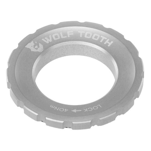 Wolftooth Lockring CHIUSURA DISCO CENTERLOCK - GHIERA ESTERNA, ARGENTO