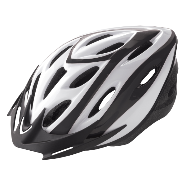 BIKETOACTION Casco RIDER - L (58-61 cm), nero bianco