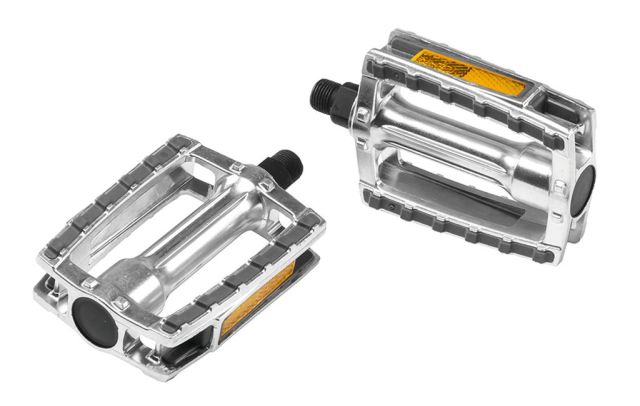 Diverse Diverse Pedale in all. Ergotec 658 - argento/grigio, 9/16", con riflettori