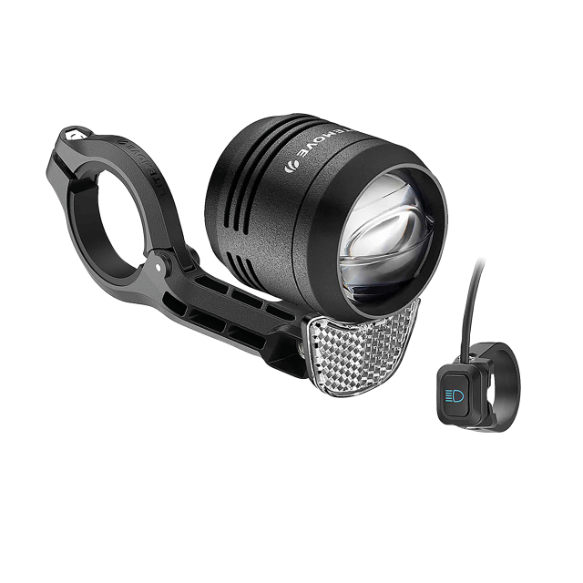 Litemove Litemove Luce LED per e-bike LITEMOVE SC-160 - 12 V (11~16 V), 160 Lux, supp. manubrio