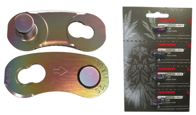 Sram Sram Maglia di chiusura SRAM Eagle - set/4pz, Rainbow, 12vel, Power Lock