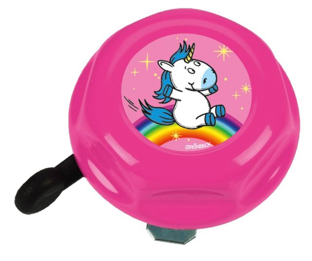 Ebilkelab Campanello Unicorno - rosa, c. dec., Ø55mm, cartonc.