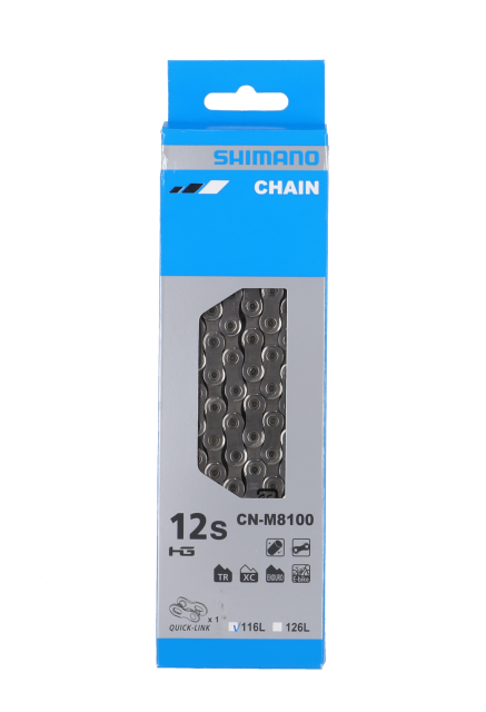 SHIMANO Shimano Catena Shimano M 8100 - 116 maglie, 12 vel., argento