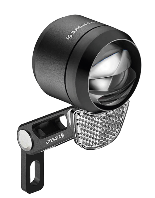 Litemove Litemove Luce LED per e-bike LITEMOVE SEC-150 - 12 V (10,5~16V), 150 Lux, supporto sup.