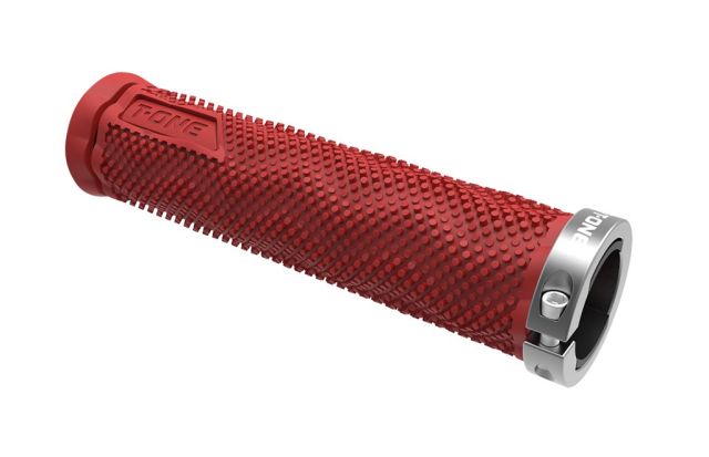 T-one T-one Manopole T-One DOT - 130mm, singola, rosso/grigio