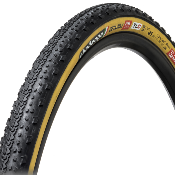 Challenge COPERTONE TUBELESS READY HANDMADE GETAWAY PRO - 700X45, SMARTPLUS, 260 TPI, SuperPolyester, TLR, TAN